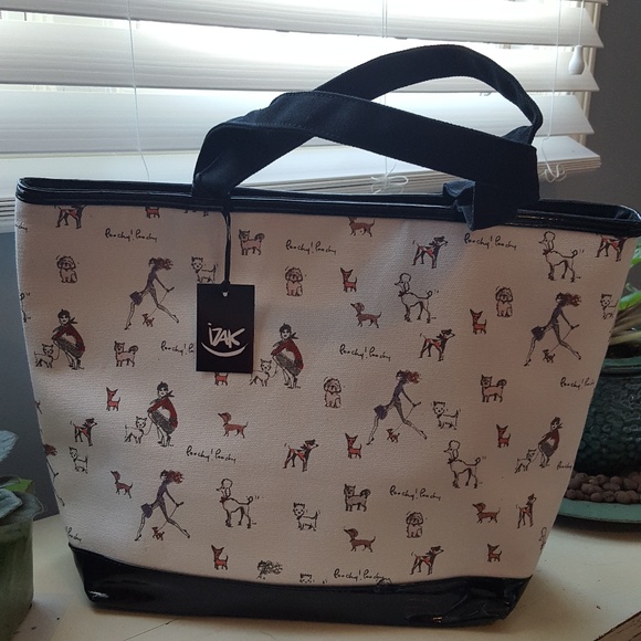 Poochy! Poochy! Canvas Tote with Vinyl Accents - Picture 5 of 5